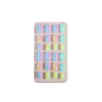 Press-On Nail Set Gradient Ombre Reusable 24-Piece