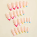 Press-On Nail Set Gradient Ombre Tips Adhesive Tabs