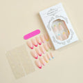 Press-On Nail Set Gradient Ombre Tips Adhesive Tabs