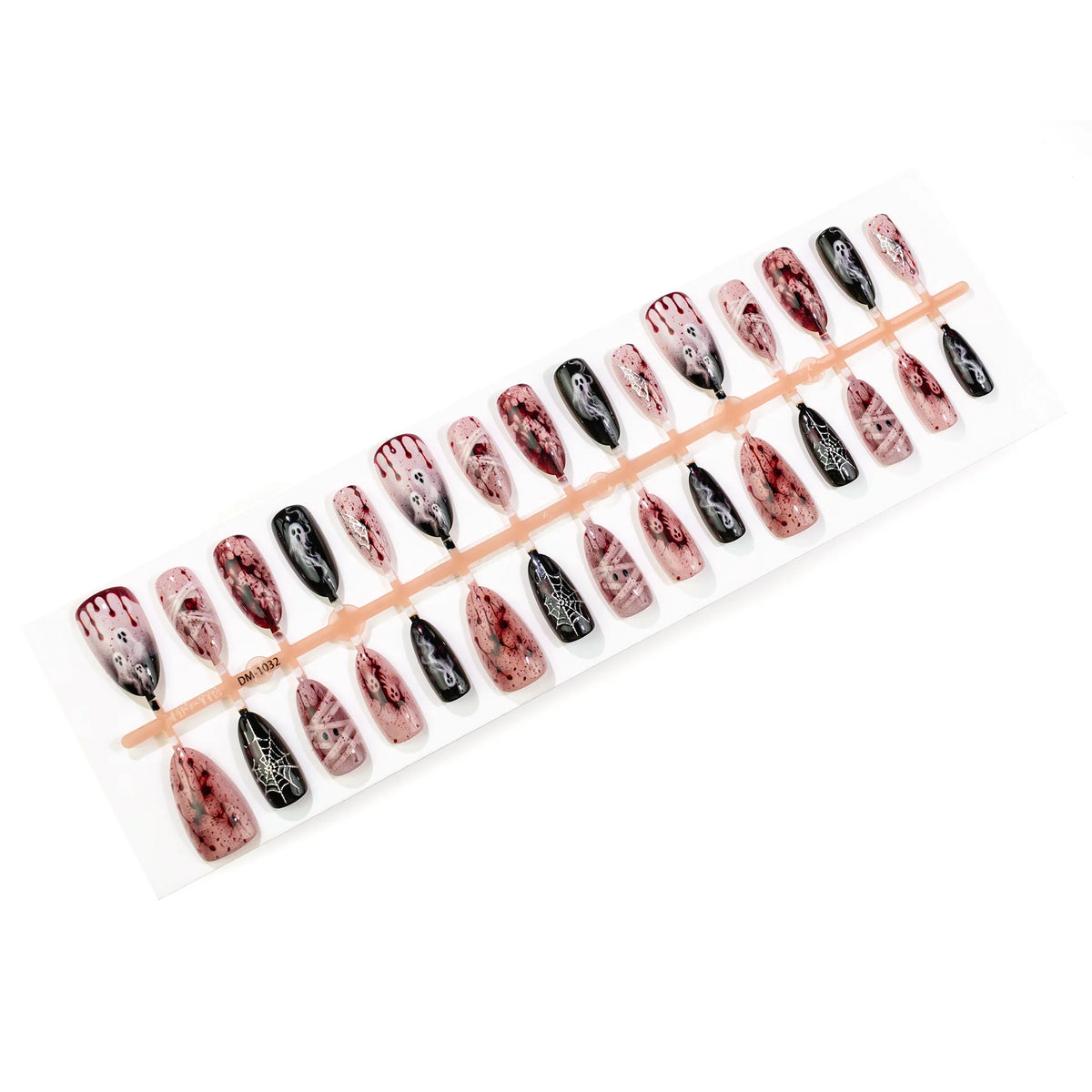Press-On Nail Set Halloween Designs Easy Application