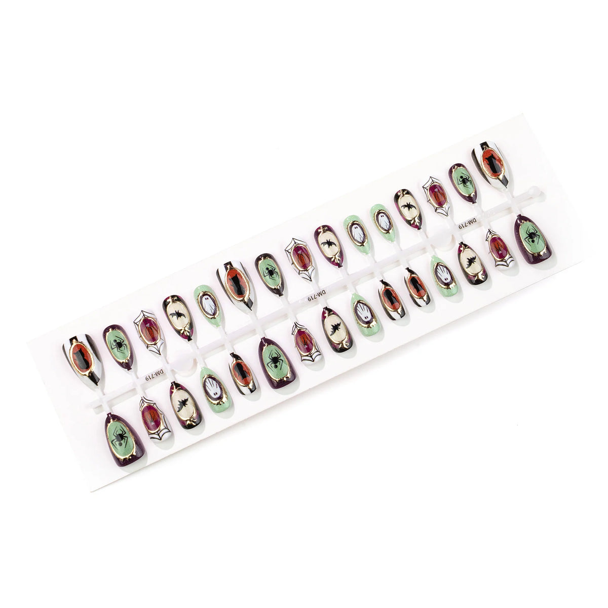 Press-On Nail Set Halloween Designs Easy Apply & Long-Lasting