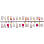 Press-On Nail Set Hand-Crafted Floral & Easy Application