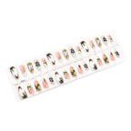 Press-On Nail Set Hand-Painted Christmas Designs & Easy-Apply Kit