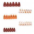 Press-On Nail Set Hand-Painted Easy Application