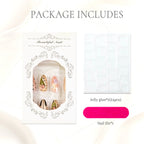Press-On Nail Set Hand-Painted Peel-And-Stick Custom Fit