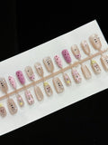 Press-On Nail Set Handcrafted Art & Glue-Free
