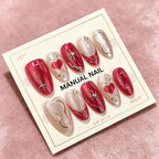 Press-On Nail Set Handcrafted Designs Adhesive Tabs