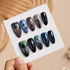 Press-On Nail Set Handcrafted Designs Flexible & Durable