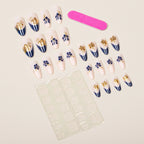 Press-On Nail Set Handcrafted Floral Complete Kit