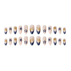 Press-On Nail Set Handcrafted Floral Complete Kit