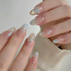 Press-On Nail Set Handcrafted Floral Long-Lasting Multiple Sizes