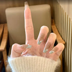 Press-On Nail Set Handcrafted Floral Long-Lasting Multiple Sizes