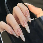 Press-On Nail Set Handcrafted Floral Long-Lasting Multiple Sizes
