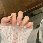 Press-On Nail Set Handcrafted Floral Long-Lasting Multiple Sizes