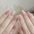 Press-On Nail Set Handcrafted Floral Long-Lasting Multiple Sizes
