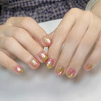 Press-On Nail Set Handcrafted Floral Long-Lasting Multiple Sizes