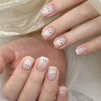 Press-On Nail Set Handcrafted Floral Long-Lasting Multiple Sizes