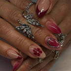 Press-On Nail Set Handcrafted Floral & Ombre 35-Piece