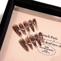 Press-On Nail Set Handcrafted Floral Reusable & Easy Application
