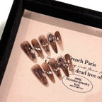 Press-On Nail Set Handcrafted Floral Reusable & Easy Application