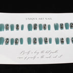 Press-On Nail Set Handcrafted Gem Accents 30 Piece