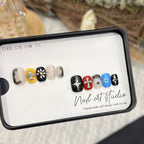Press-On Nail Set Handcrafted Intricate Designs Square Shape