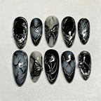 Press-On Nail Set Handmade Artistic Long-Lasting Wear