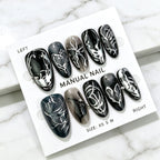 Press-On Nail Set Handmade Artistic Long-Lasting Wear