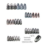 Press-On Nail Set Handmade Artistic Long-Lasting Wear