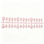Press-On Nail Set Handmade Floral Self-Adhesive Tabs