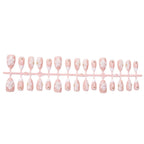 Press-On Nail Set Handmade Floral Self-Adhesive Tabs