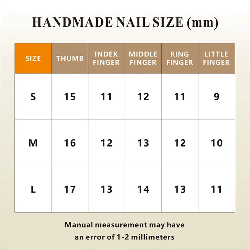 Press-On Nail Set Handmade Glitter & Floral Instant Glam