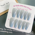 Press-On Nail Set Handmade Ombre Reusable & Non-Toxic