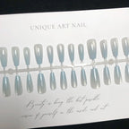 Press-On Nail Set Handmade Ombre Reusable & Non-Toxic