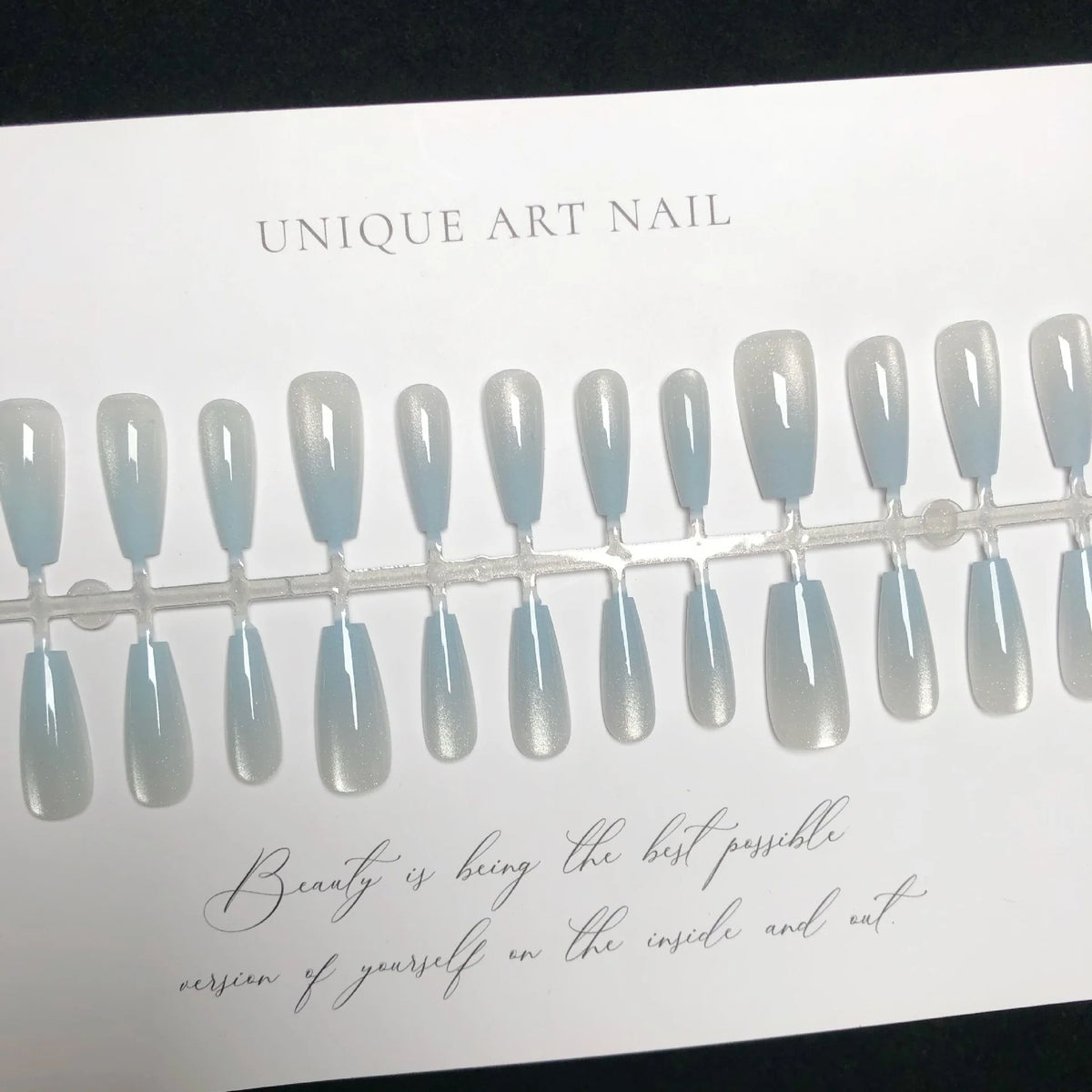 Press-On Nail Set Handmade Ombre Reusable & Non-Toxic