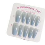 Press-On Nail Set Handmade Ombre Reusable & Non-Toxic