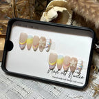 Press-On Nail Set Handmade Trendy Designs