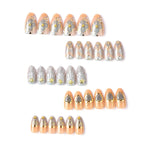 Press-On Nail Set Heart Art Easy Application Reusable