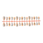 Press-On Nail Set Heart Art Easy Application Reusable