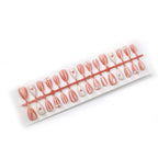Press-On Nail Set Heart & Bow Embellishments Chip-Resistant