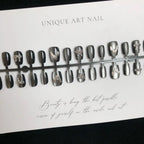 Press-On Nail Set Heart & Bow Glue-Free Long-Lasting
