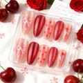 Press-On Nail Set Heart & Bow No-Glue Reusable