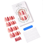 Press-On Nail Set Heart & Bow No-Glue Reusable