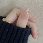 Press-On Nail Set Heart Design Reusable Easy Application