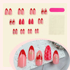 Press-On Nail Set Heart-Inspired Self-Adhesive & Long-Lasting