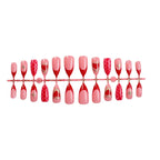 Press-On Nail Set Heart-Inspired Self-Adhesive & Long-Lasting