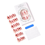 Press-On Nail Set Heart Motifs Reusable & Peel-And-Stick