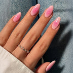 Press-On Nail Set Heart Pattern Quick Application & Long-Lasting