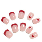 Press-On Nail Set Heart-Shaped 24-Piece Comfortable Fit