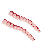 Press-On Nail Set Heart-Shaped 24-Piece Comfortable Fit